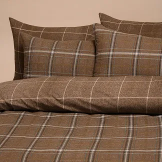 Melinen Home Σετ Μαξιλαροθήκες  (Π) Diego Mocca Ultra Line (50X70) 50Χ70