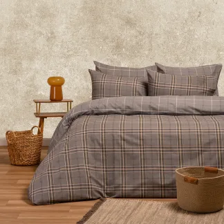 Melinen Home Σετ Σεντονια Μονα Diego Grey Ultra Line (170X270) 170Χ270