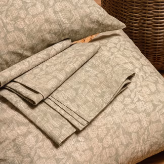 Melinen Home Σεντονι (Σετ 2 Τεμ.) 120Χ200 Wang Olive Casual Line Mini 50X70cm