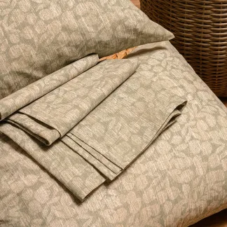 Melinen Home Σεντονι (Σετ 2 Τεμ.) 100Χ200 Wang Olive Casual Line Mini 50X70cm
