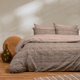 Melinen Home Σετ Σεντονια King Size (Λ) Cassio Grey Casual Line (260Χ270) 260Χ270