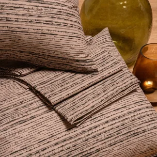 Melinen Home Σεντονι (Σετ 2 Τεμ.) 100Χ200 Cassio Beige Casual Line Mini 50X70cm