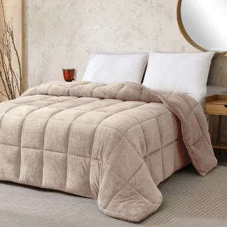 Melinen Home Κουβερτοπαπλωμα Μονο Shelby Beige (160X220) 160Χ220