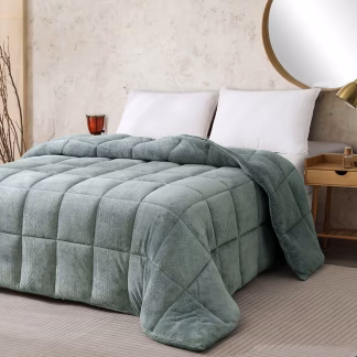 Κουβερτοπαπλωμα Υπερδιπλο Shelby Aqua (220x240)