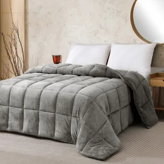 Melinen Home Κουβερτοπαπλωμα Υπερδιπλο Shelby Dark Grey (220X240) 220Χ240
