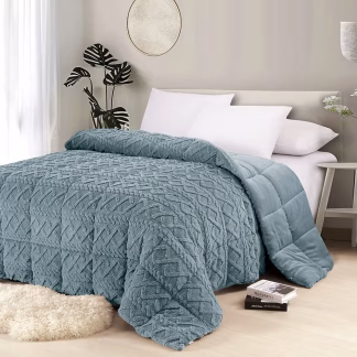 Κουβερτοπαπλωμα Υπερδιπλο Ian Petrol (220χ240)