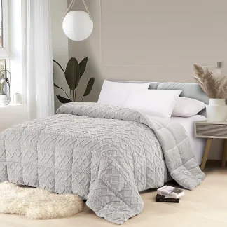 Melinen Home Κουβερτοπαπλωμα Υπερδιπλο Ian Silver (220Χ240) 220Χ240