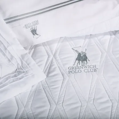 Greenwich Polo Club Κουβερλι Υπερδιπλο Σετ 2158 Λευκο Λευκο