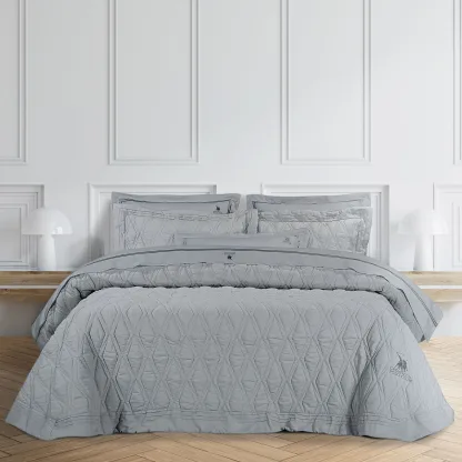 Greenwich Polo Club Κουβερλι Υπερδιπλο Σετ 2160 Grey Grey