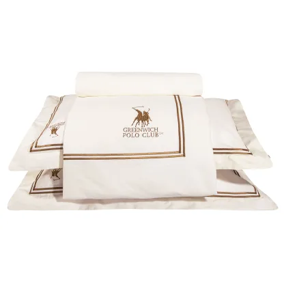 Greenwich Polo Club Παπλωματοθηκη Σετ Υπερδιπλh 2128 Ιβουαρ Ιβουαρ