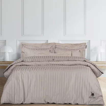 Greenwich Polo Club Παπλωματοθηκη Σετ Υπερδιπλh 2157 Taupe Taupe