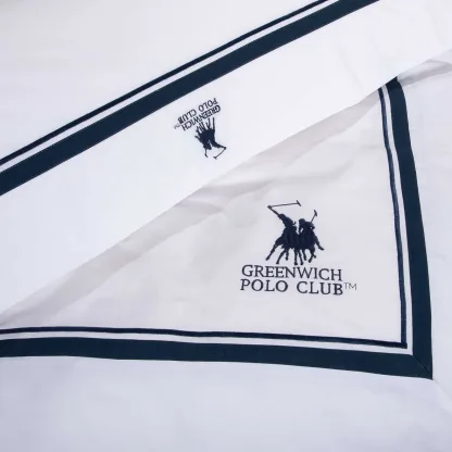 Greenwich Polo Club Παπλωματοθηκη Σετ Υπερδιπλh 2174 Λευκο Λευκο