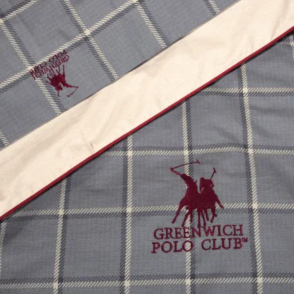 Greenwich Polo Club Παπλωματοθηκη Σετ Υπερδιπλh 2193 Γκρι - Μπεζ Γκρι - Μπεζ