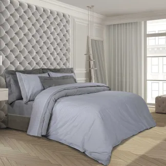 Greenwich Polo Club Παπλωματοθηκη Σετ King Essential 2167 Grey - White Grey - White