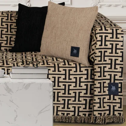 Greenwich Polo Club Ριχταρι 180Χ300 Essential 3932 Beige - Black Beige - Black