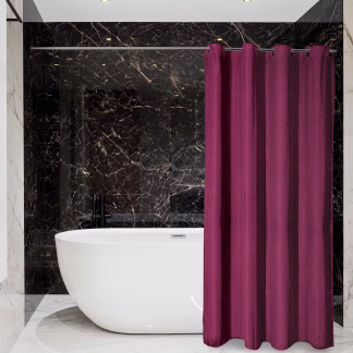 Κουρτινα Μπανιου 240χ180 Essential 2583 Μπορντω