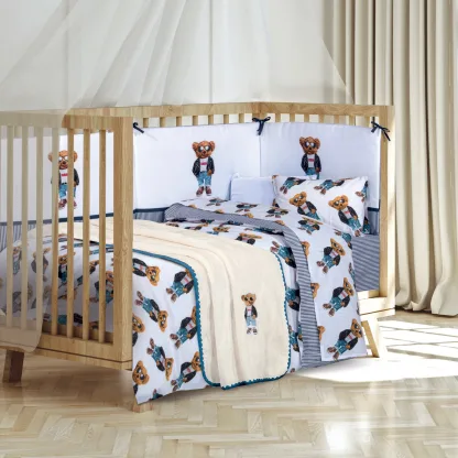 Greenwich Polo Club Κουβερτα Velour 80X110 Βαβυ 8838 Blue - Ivory Blue - Ivory