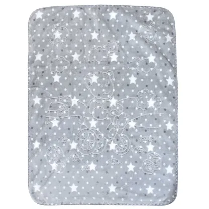 Greenwich Polo Club Κουβερτα Velour 110X140 Baby 8832 Γκρι Γκρι