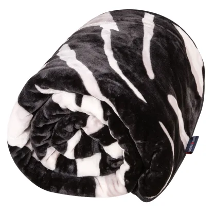 Greenwich Polo Club Κουβερτα Velour Υπερδιπλη Essential 2217 Black - Taupe Black - Taupe