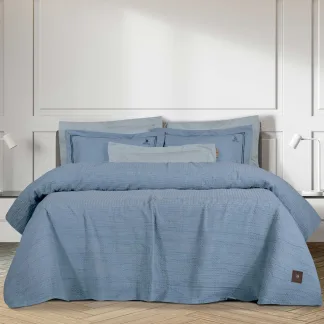 Greenwich Polo Club Κουβερτα Πικε 230X250 Essential 3400 Γαλαζιο Γαλαζιο