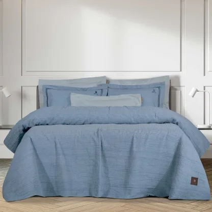 Greenwich Polo Club Κουβερτα Πικε 230X250 Essential 3400 Γαλαζιο Γαλαζιο