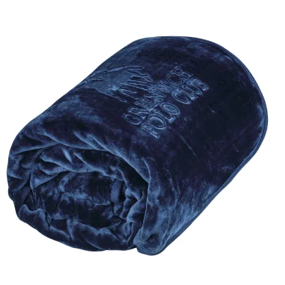 Greenwich Polo Club Κουβερτα Velour Υπερδιπλh Essential 3439 Μπλε Μπλε