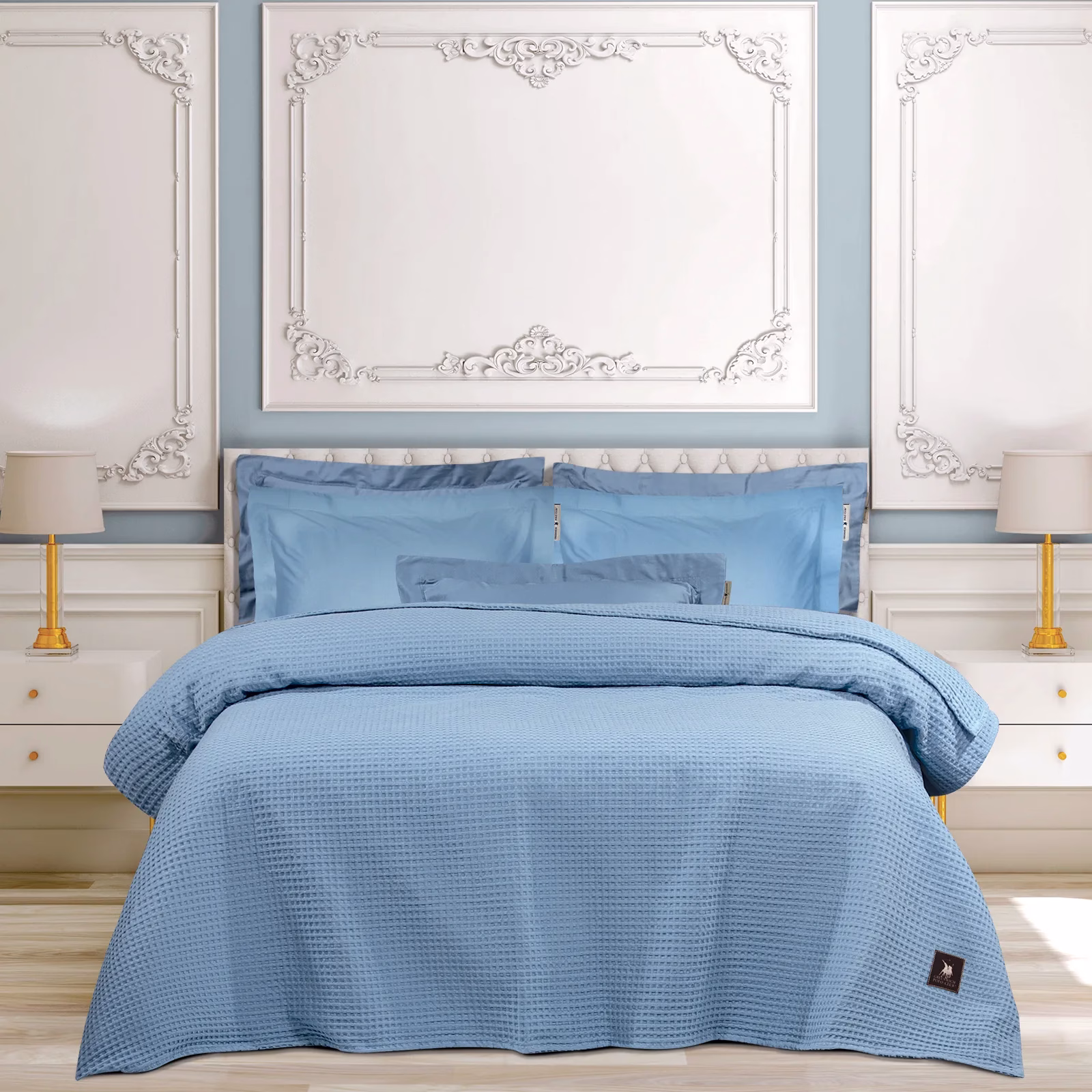 Κουβερτα Πικε 220x240 Essential 3457 Μπλε Ραφ Κουβερτα Πικε 220x240 Essential 3457 Μπλε Ραφ