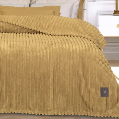 Greenwich Polo Club Κουβερτα Fleece Υπερδιπλh 3488 Ochre Ochre