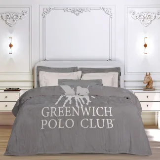 Greenwich Polo Club Κουβερτα Fleece Υπερδιπλh 3489 Grey Grey