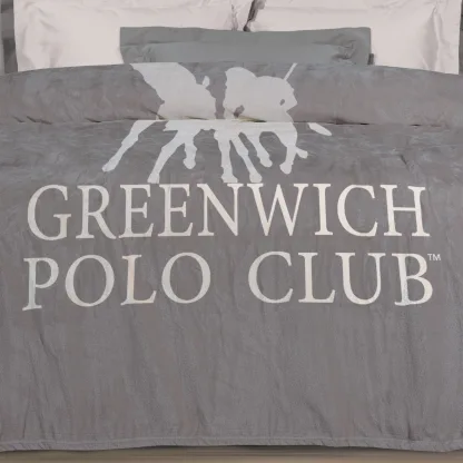 Greenwich Polo Club Κουβερτα Fleece Υπερδιπλh 3489 Grey Grey