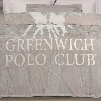 Greenwich Polo Club Κουβερτα Fleece Υπερδιπλh 3490 Taupe Taupe