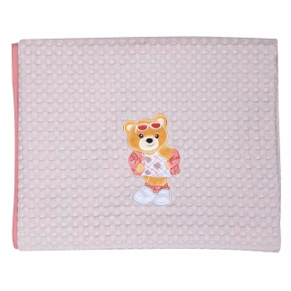 Κουβερτα Πικε Κουνιας Essential 8843 Λιλα, Ροδι