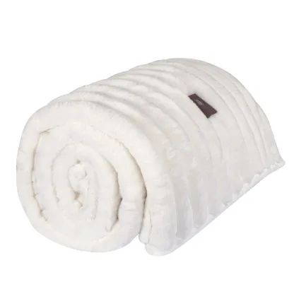 Greenwich Polo Club Κουβερτα Faux Fur Υπερδιπλη 3477 White White