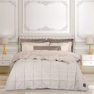 Greenwich Polo Club Κουβερτοπαπλωμα Υπερδιπλο Sherpa 3481 Taupe Taupe