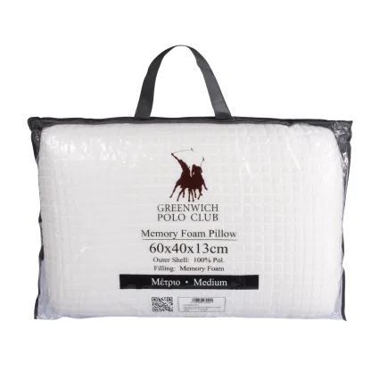Greenwich Polo Club Μαξιλαρι Memory Foam 60Χ40 2342 White White