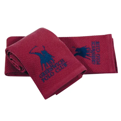 Greenwich Polo Club Πετσετες Κουζινας Σετ 2Tmx 40Χ60 2802 Κοκκινο Κοκκινο