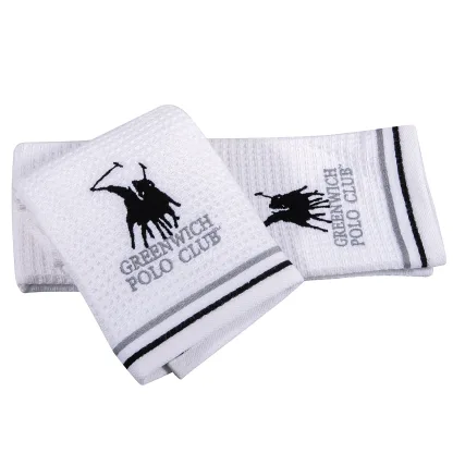 Greenwich Polo Club Πετσετες Κουζινας Σετ 2Tmx 40Χ60 2804 Γκρι - Λευκο Γκρι - Λευκο