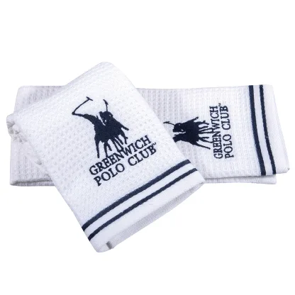 Greenwich Polo Club Πετσετες Κουζινας Σετ 2Tmx 40Χ60 2806 Λευκο - Μπλε Λευκο - Μπλε