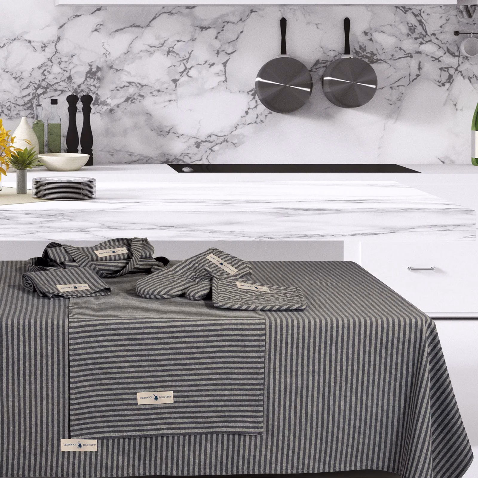 Πετσετες Κουζινας Σετ 2tmx 45χ65 2702 Grey Πετσετες Κουζινας Σετ 2tmx 45χ65 2702 Grey