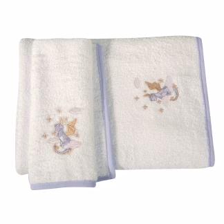 Σετ Πετσετες Βαβυ Essential 8840 Γκρι, Λευκο Σετ Πετσετες Βαβυ Essential 8840 Γκρι, Λευκο