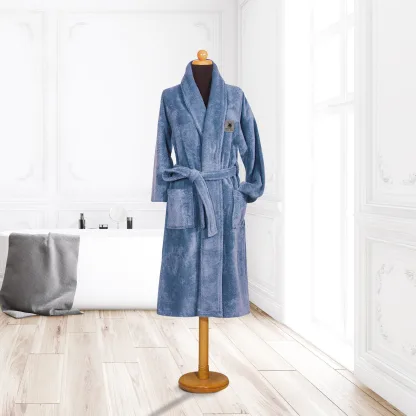 Greenwich Polo Club Μπουρνουζι Large Dusty Blue 3205 Light Blue Light Blue