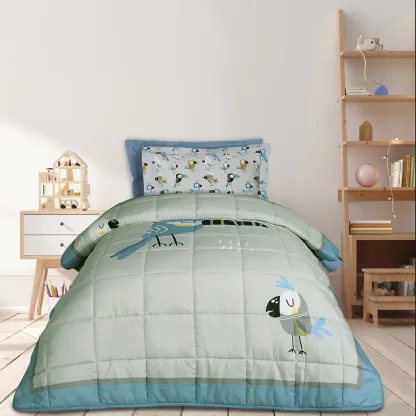 Das Kids Παπλωμα Μονο 4914 Blue - Grey - Mint Blue - Grey - Mint