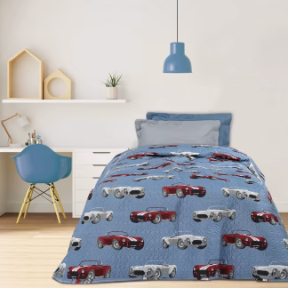 Κουβερλι Μονο 4855 Γκρι, Κοκκινο, Μπλε