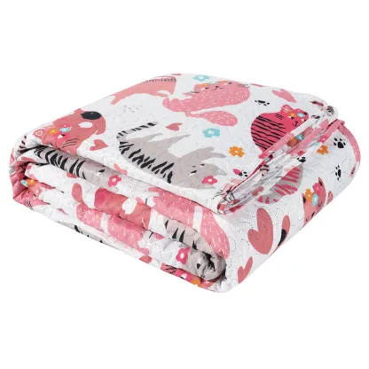Das Kids Κουβερλι Μονο 4856 Pink - White Pink - White