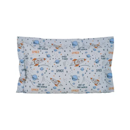 Das Kids Σετ Παπλωματοθηκη Μονη 4912 Blue - Grey - Orange Blue - Grey - Orange
