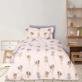 Das Kids Σετ Παπλωματοθηκη Μονη 4913 Lilac - Pink Lilac - Pink