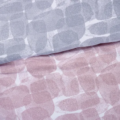 Das Home Σετ Παπλωματοθηκη Υπερδιπλη Happy 9646 Grey - Nude Grey - Nude
