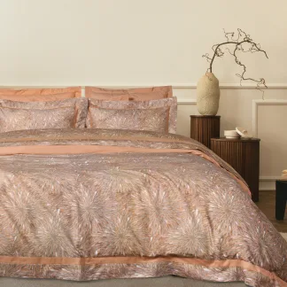 Das Home Παπλωματοθηκη Σετ Υπερδιπλη Executive 1689 Grey - Teracotta Grey - Teracotta