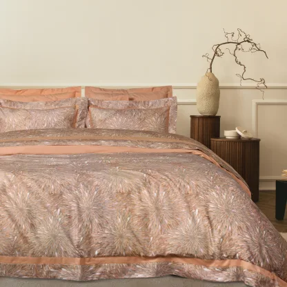Das Home Παπλωματοθηκη Σετ Υπερδιπλη Executive 1689 Grey - Teracotta Grey - Teracotta