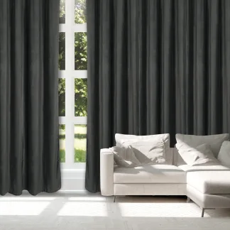 Das Home Κουρτινα Με Κρικους 140Χ270 2232 Γκρι Σκουρο Γκρι Σκουρο